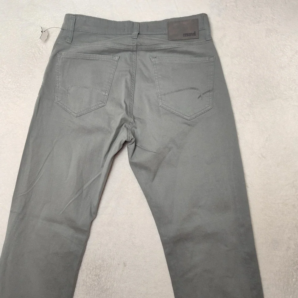 Mavi Jeans Mens 30x32 Gray Zach Straight Regular Denim Stretch Soft Twill Chino